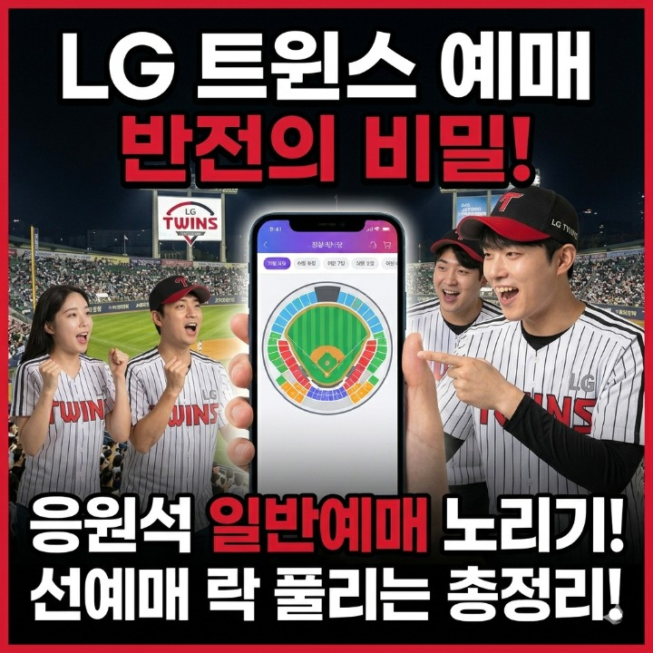 LG트윈스 예매 반전의 비밀, 응원석 일반예매 노리기!