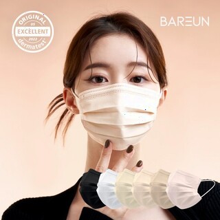  바른 덴탈 마스크 컬러 대형 50매 - 일상 보호와 스타일을 함께