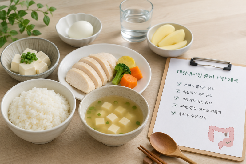대장내시경 2일전 음식 먹어도 되는 음식과 피해야 할 음식