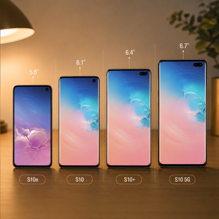  삼성 갤럭시S10 스펙 비교 S10e S10+ S10 5G 차이 총정리