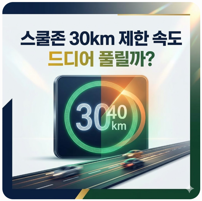 스쿨존 30km 제한 속도 드디어 풀릴까? 심야 시간 완화 추진 총정리