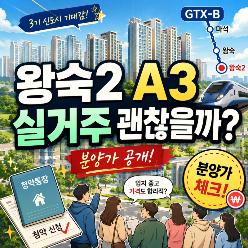 남양주 왕숙2지구 A3블록 트루엘 본청약, 실거주라면 더 끌리는 이유(ft. 분양가)