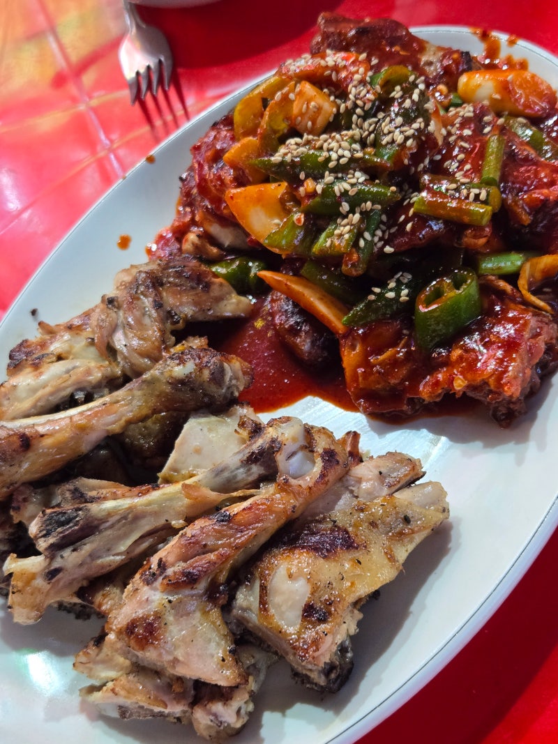 [야장노포 닭바베큐맛집] 신중동 원조숯불통닭 본점, 4년 차 점장이 반한 진짜 숯향 [영업일....