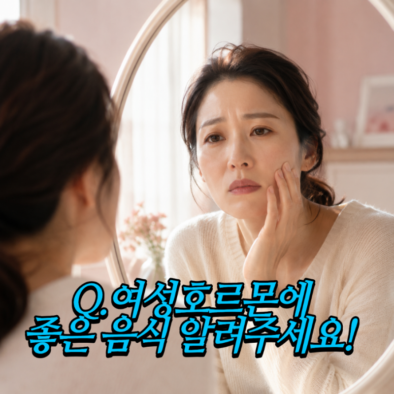 여성호르몬 음식으로 보충하는 방법 여성호르몬 부족 증상