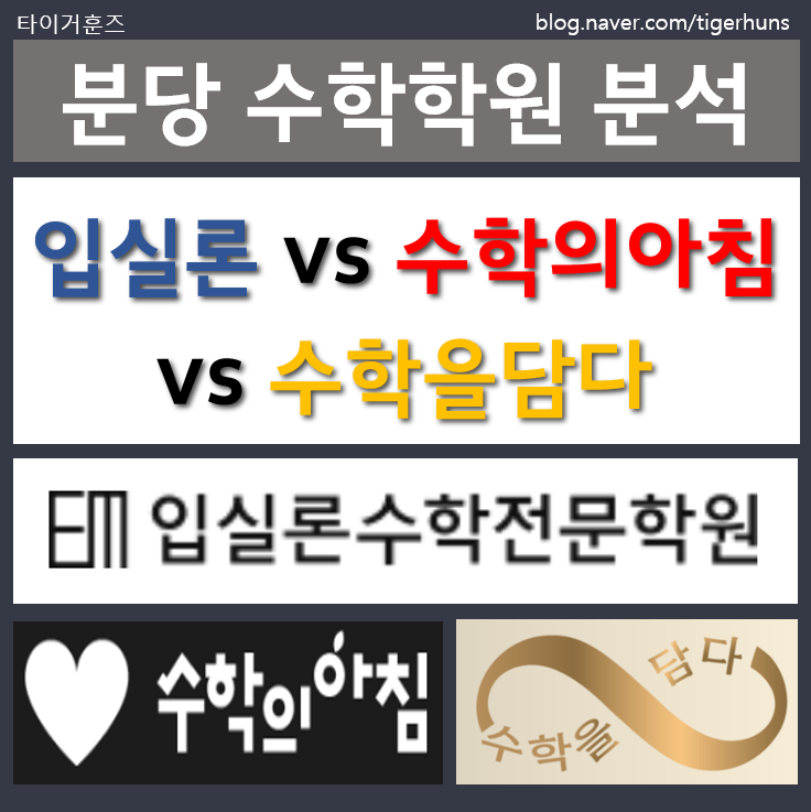  [분당 수학학원] 예비중 수학 고민ㅣ입실론 vs 수학의아침 vs 수학을담다 비교 분석