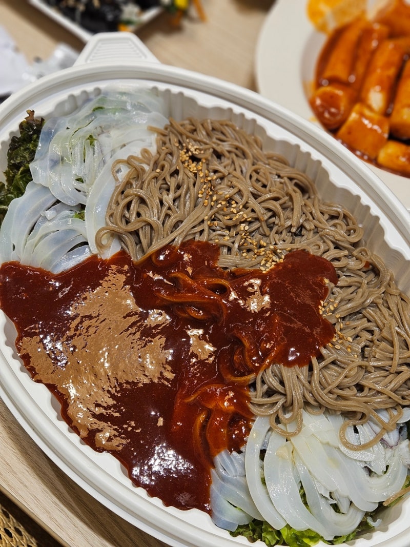 [부산] 남포동 '세정' 부평깡통시장 한치회맛집 회모밀쟁반 포장 후기