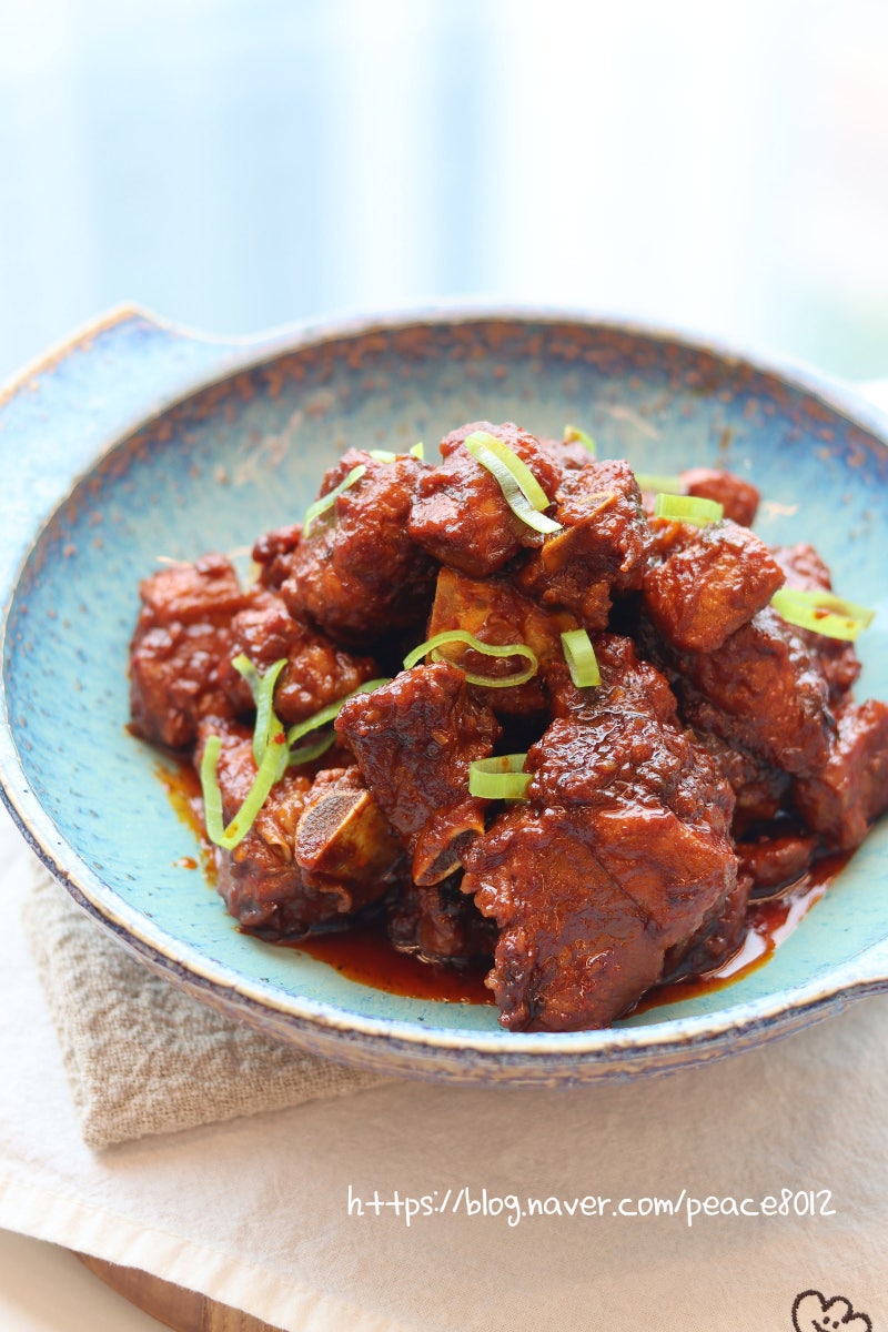 매운 돼지갈비찜 황금 레시피 갈비찜