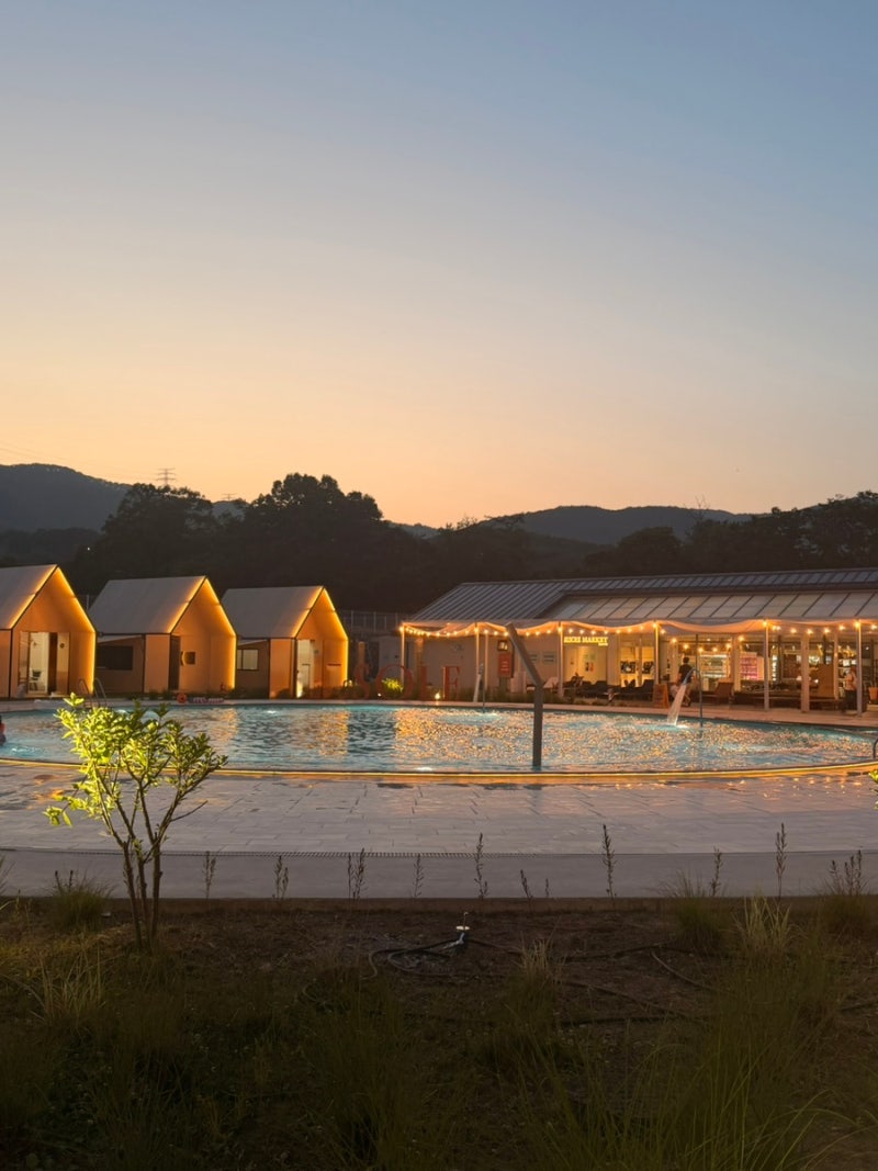 용인 알솔레 바베큐 물놀이 가능한 감성 글램핑 바베큐장