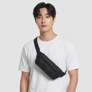  해피블루 미니 힙색 초경량 방수 1개 블랙 - 가볍고 깔끔한 아웃도어 데일리 파우치