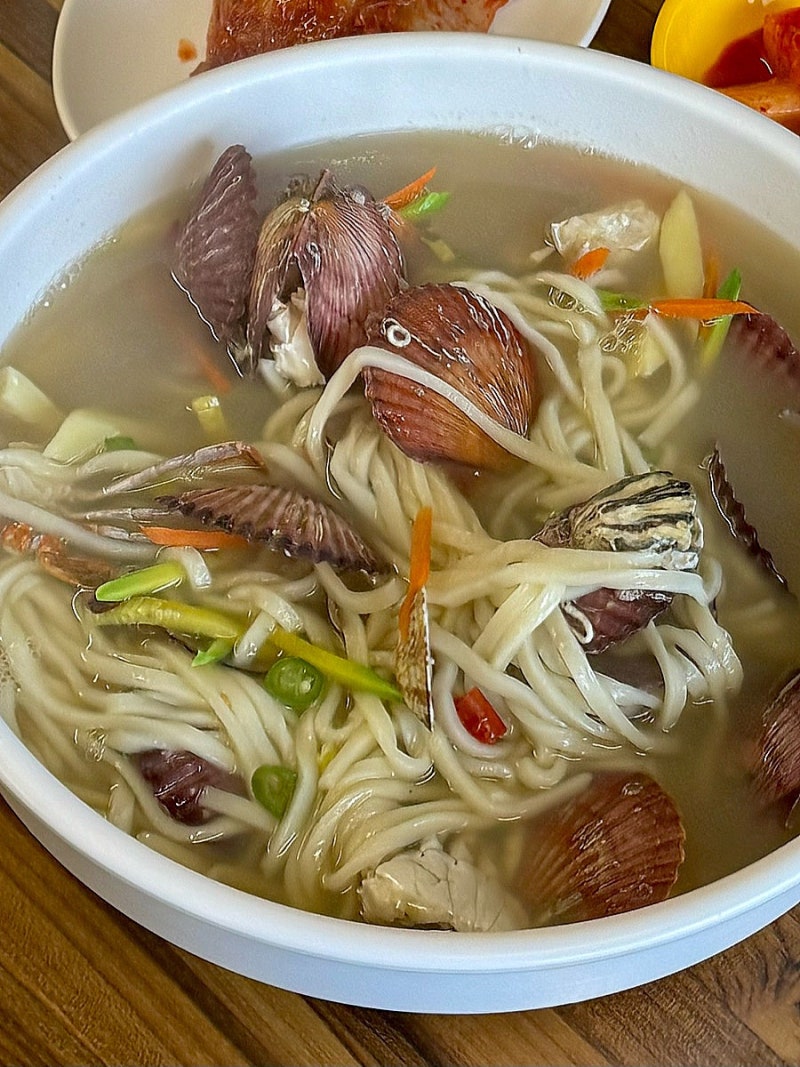 울산 칼국수 맛집 생면해물칼국수 조개 푸짐했던 매곡 해물칼국수