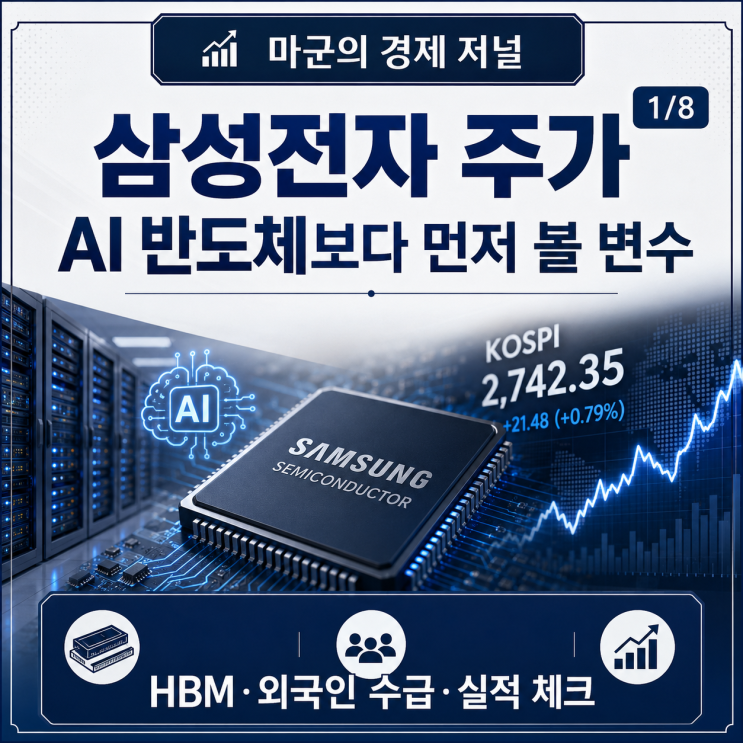  삼성전자 주가, AI 반도체보다 먼저 볼 변수