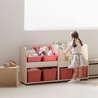  에디키즈 장난감수납장 - 아이보리 멀티박스 정리함