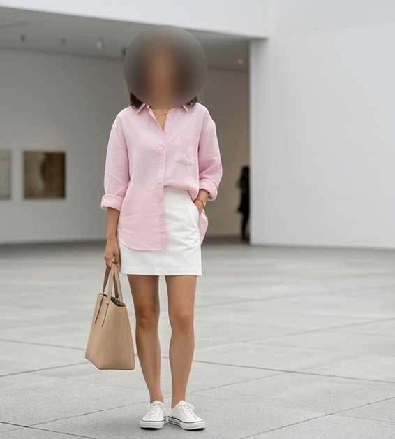 올봄 핑크셔츠 품절 대란 난 이유 있었네, 코디법 총정리