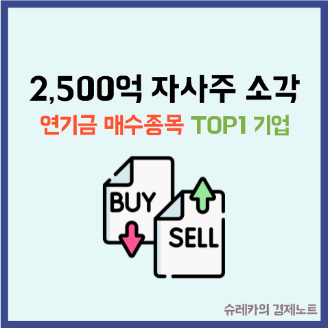 2,500억 자사주 소각에 