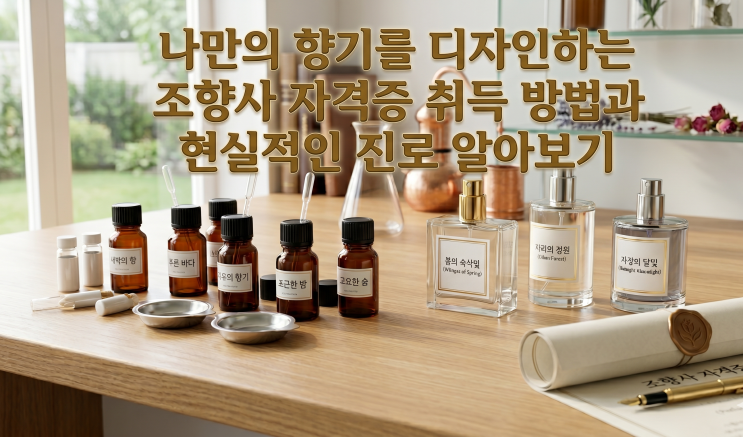  나만의 향기를 디자인하는 조향사 자격증 취득 방법과 현실적인 진로 알아보기
