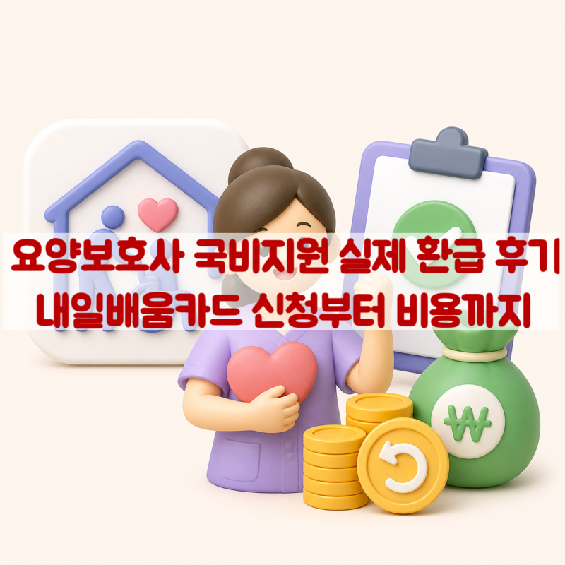 요양보호사 국비지원 실제 환급 후기｜내일배움카드 신청부터 비용까지