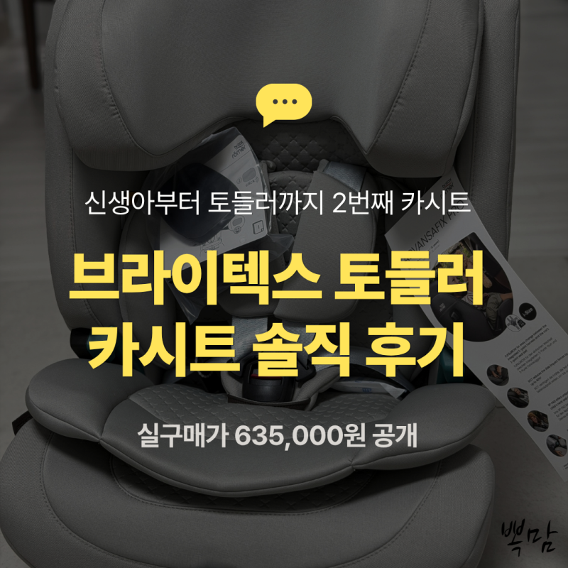 브라이텍스 어드밴스픽스 프로 토들러 카시트 솔직 후기 | 장단점 총정리