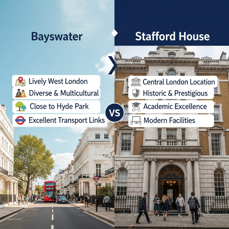  [영국 어학연수] 베이스워터(Bayswater) vs 스타포드 하우스(Stafford House) 비교 추천 플랜