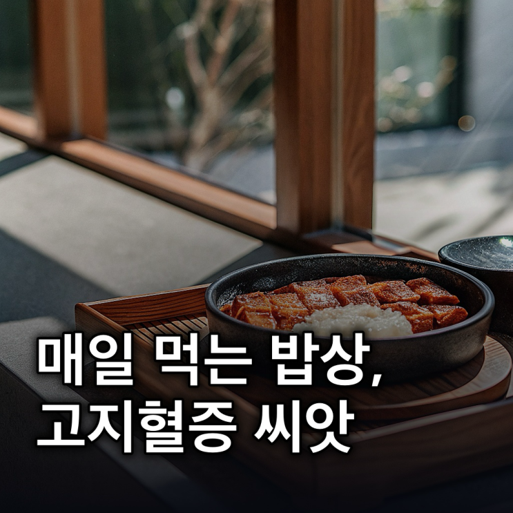  고지혈증 부르는 한국인의 식습관, 숨겨진 위험과 똑똑한 대처법