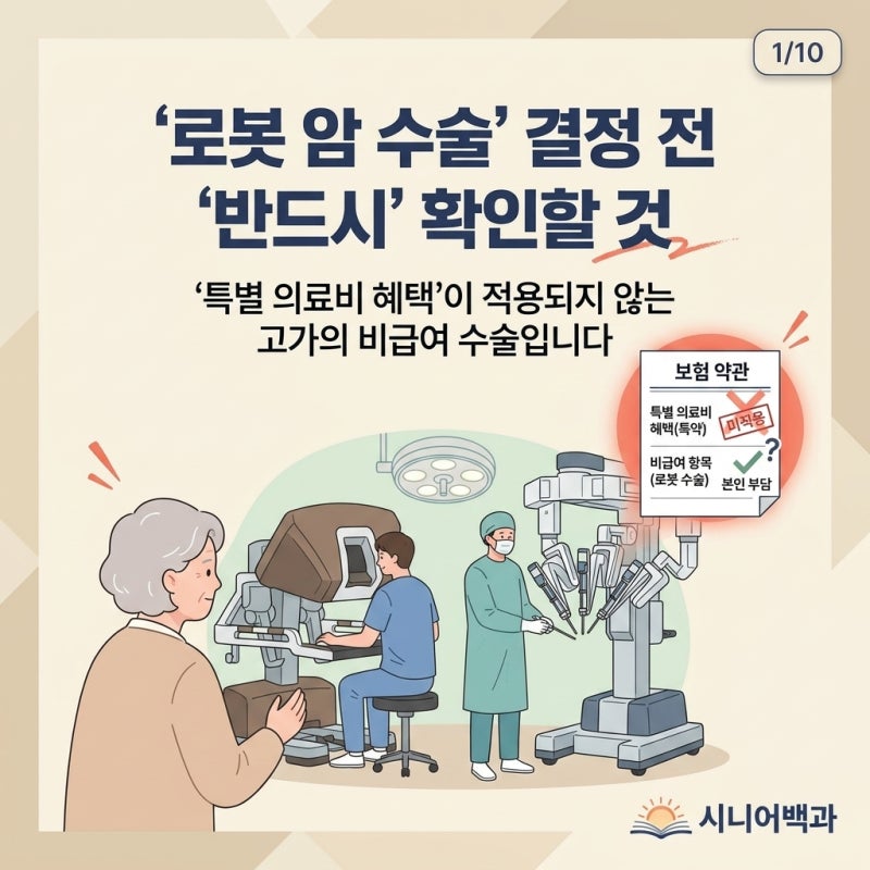 암 로봇수술 결정 전 반드시 확인하세요 — 산정특례 혜택 사라집니다