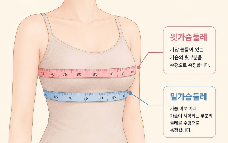브라 컵 사이즈 계산법, 내 사이즈 제대로 알고 고르기