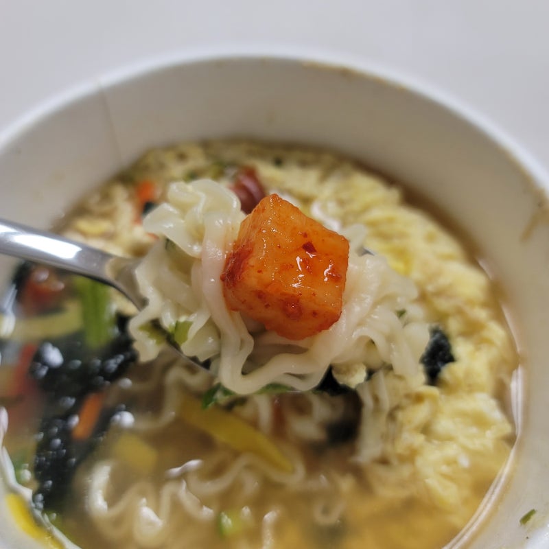 [다이어트 레시피] '멸치칼국수 컵라면' 건면으로 만드는 죄책감 제로 고단백 저탄수 라면!