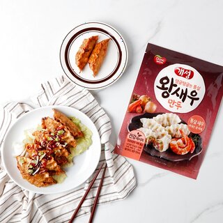  개성 왕새우만두 315g*6봉 - 통통한 새우 가득한 간편 요리