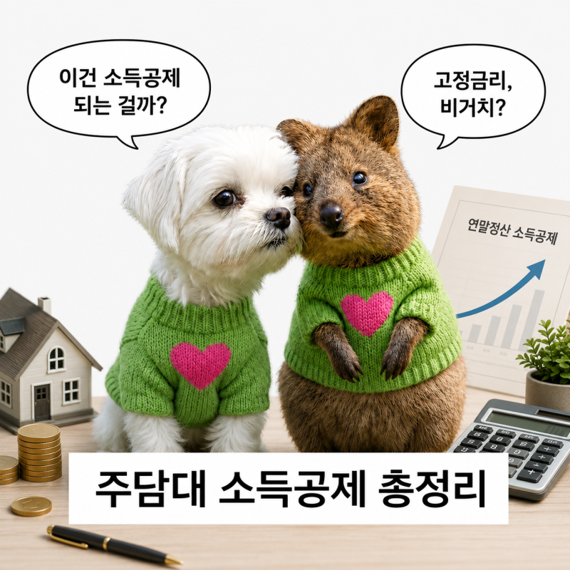 주담대 받을 때 꼭 체크해야 하는 연말정산 소득공제 조건
