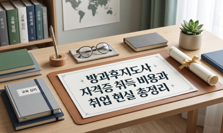  방과후지도사 자격증 취득 비용과 취업 현실 총정리