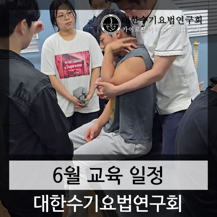 대한수기요법연구회 2026년 6월 카이로프랙틱 & AK 교육 일정