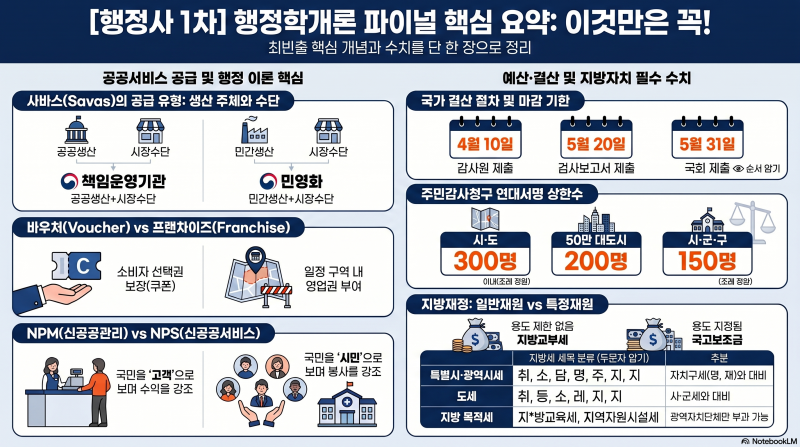 [행정사 행정학개론 최욱진 파이널특강 6강 완강] 지방교부세보특부속·목적세지방교육세·....