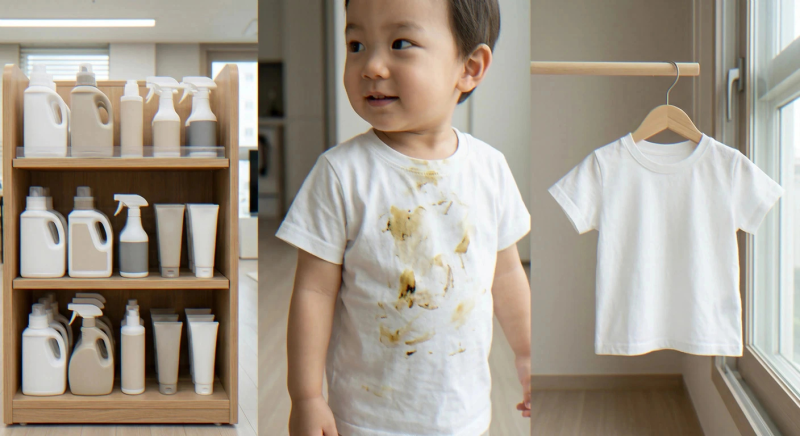 쌍둥이 아빠의 육아템 필수템! 다이소 얼룩제거제, 진짜 효과 있을까요? (내돈내산 솔직 후기....