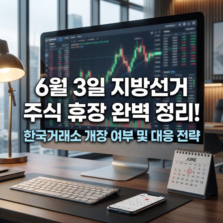  6월 3일 지방선거 주식 휴장 완벽 정리! 한국거래소 개장 여부 및 대응 전략