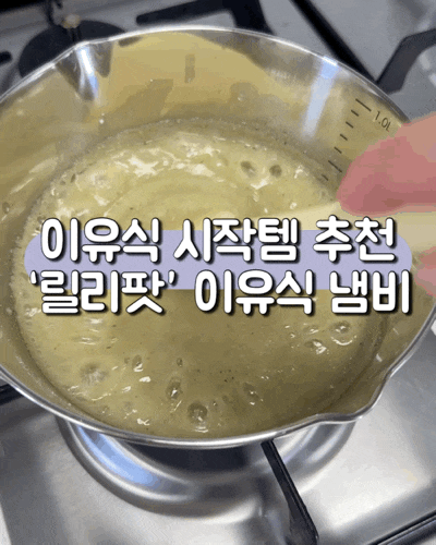  이유식 시작템 추천, 릴리팟 이유식 냄비 사용후기 | 큐브 해동 방법