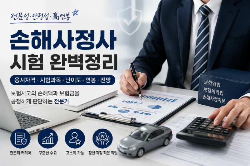 손해사정사 시험 완벽 정리｜응시자격·시험과목·난이도·연봉·현실까지 총정리