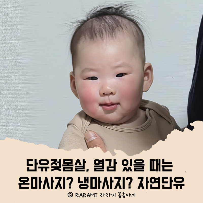 단유젖몸살, 열감 있을 때는 온마사지? 냉마사지? 자연단유