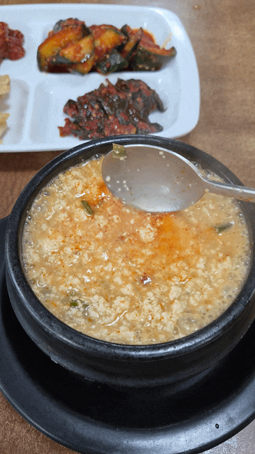  제주 '해바라기' 내돈내산 순두부찌개 오징어젓갈 찐 현지인 맛집