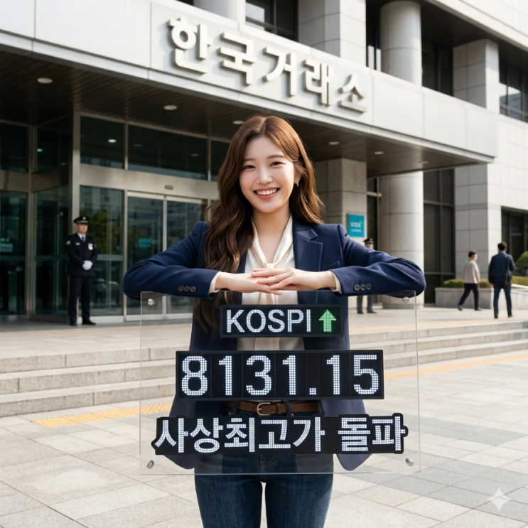  코스피 장중 8,100 돌파 외국인 13일만에 순매수 사상최초 코스피 종가 8000 돌파!