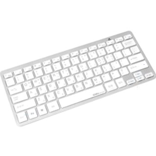  코시 베이직 블루투스 키보드 KB1352BT - 휴대용 실버 슬림 디자인