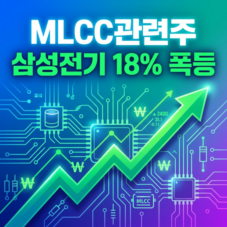  MLCC관련주 모르면 손해, 삼성전기 18% 폭등 진짜 이유