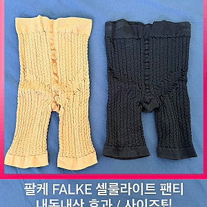 내돈내산 팔케FALKE 셀룰라이트 팬티 효과 사이즈팁 vs 솔리디아