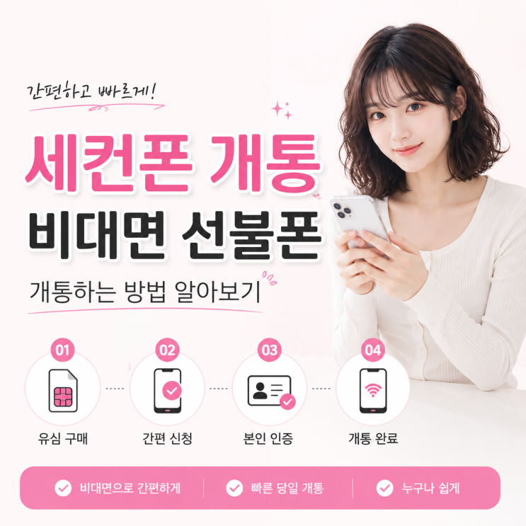  세컨폰 개통 비대면 선불폰 진행하는 방법 알아보기