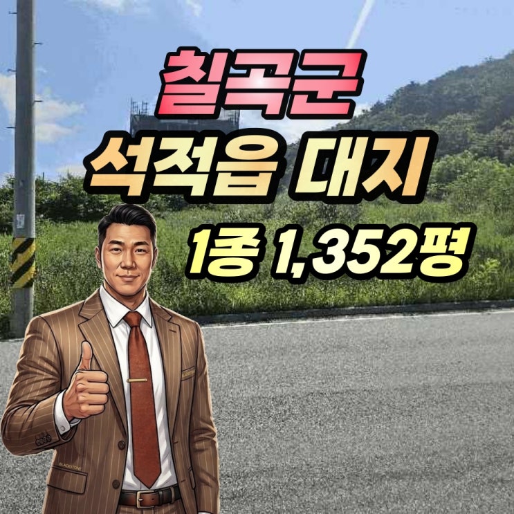  칠곡군 석적읍 대지 경매 남율리 1350평 토지 2025타경8431