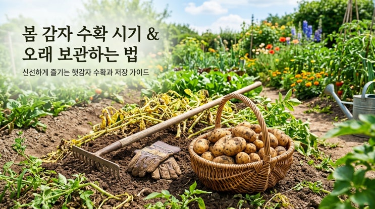  감자 수확 시기 및 방법 봄감자 캐는 시기 보관법