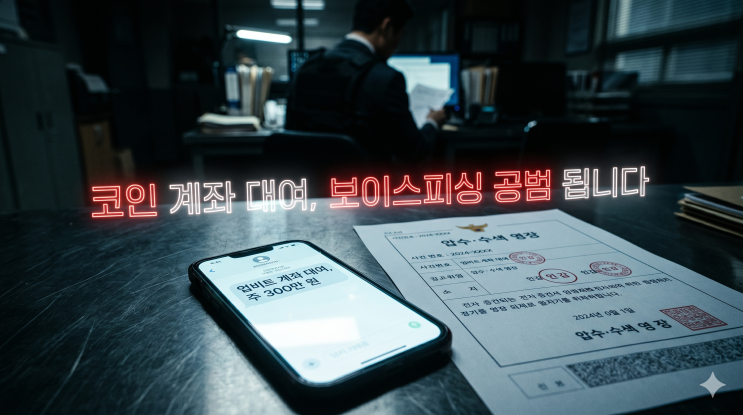  업비트 코인 계좌 대여 알바? 전자금융거래법 위반 보이스피싱 공범 방어법