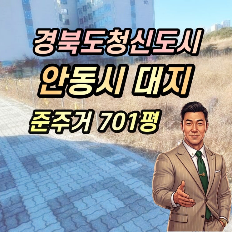  안동시 풍천면 대지 경매 경북도청신도시 토지 준주거 701평 [2024타경2015]
