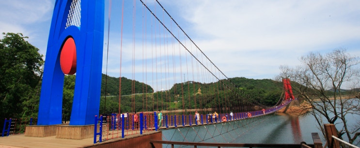  사진으로 보는 청양 칠갑산 천장호 산책 코스, 출렁다리부터 천장로까지