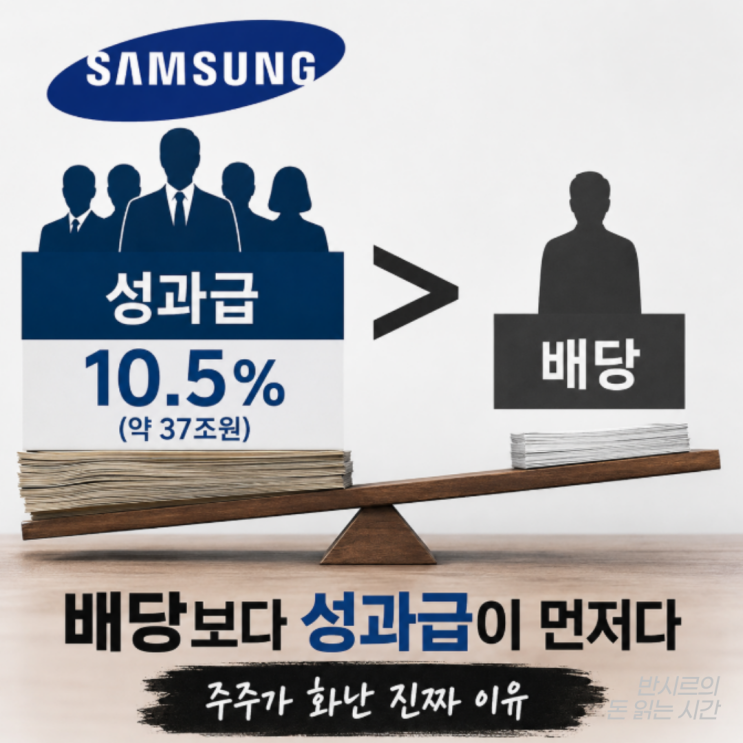 삼성전자 배당보다 직원 <b>성과급</b>이 먼저? 주주가 화난 진짜 이유
