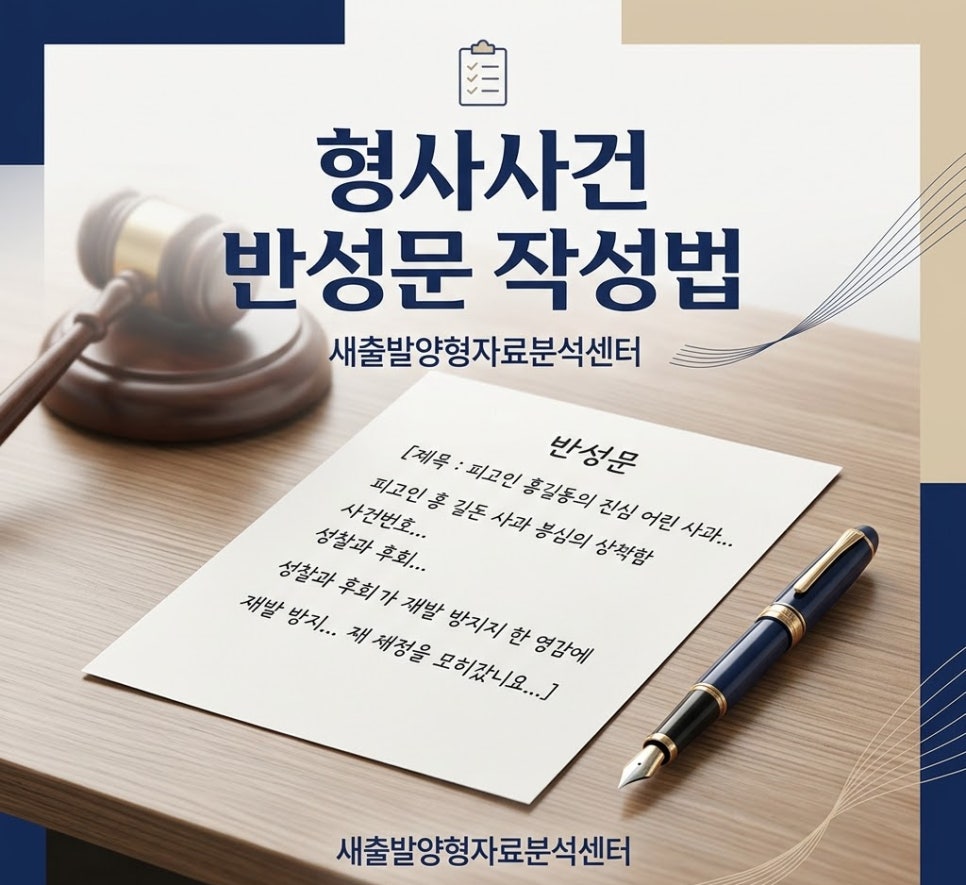 반성문대필 어떻게작성해야할까 작성방법