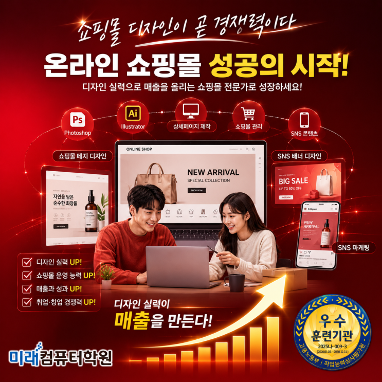  부산·김해·양산 포토샵·일러스트 국비지원 무료교육 추천｜쇼핑몰관리·상세페이지 제작 배우고 웹디자이너 취업까지!